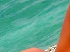 pussy on a greek beach