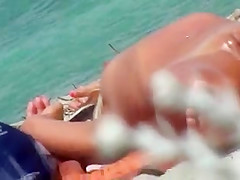 pussy on a greek beach