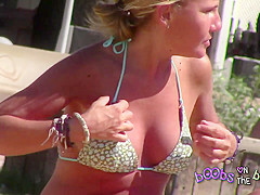 Military Lesbians picking feet big boobs on the beach