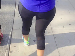 Yoga pants- Thick athletic ass babe