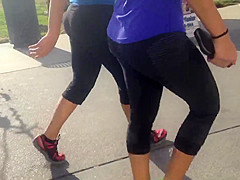 Yoga pants- Thick athletic ass babe