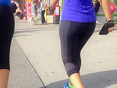 Yoga pants- Thick athletic ass babe