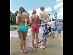 Hot girls at the waterpark