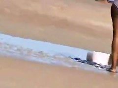 Candid Ebony Bikini Asses