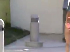 Candid Ebony Bikini Asses