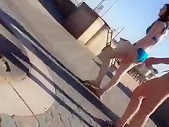Candid HB voyeur ass
