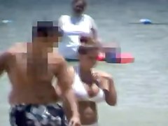 Candid Chubby Huge Busty Bikini Tits