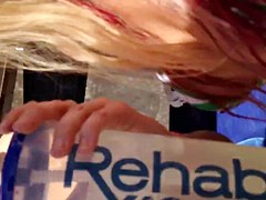 White ass twerking with big boobs