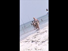 candid running playful beach teen tit and ass voyeur