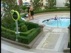 Big beautiful booty at Vegas pool
