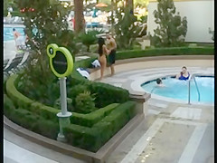 Big beautiful booty at Vegas pool
