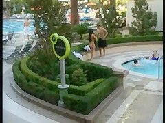 Big beautiful booty at Vegas pool