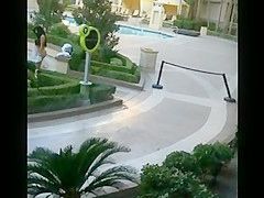 Big beautiful booty at Vegas pool