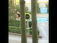 Big beautiful booty at Vegas pool