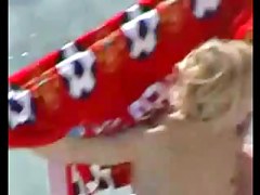 Nude Beach - Lovely Blond Oiled Up & Fucked