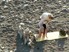 Voyeur Couple On Beach
