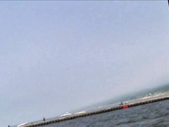 Candid Beach Bikini Ass Butt West Michigan Booty Pink