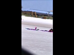 candid beach crotch shot 145, fat pussy, wide open