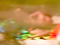 Girl Thinks She's Alone On The Beach