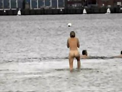 on the beach