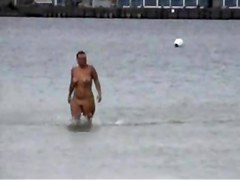 on the beach