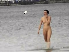 on the beach