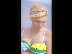 sexy milf crotch shot spy 180, cameltoe ,loose bikini
