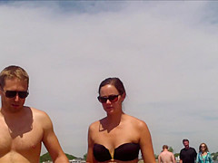 Candid Beach Bikini Butt Ass West Michigan Booty Quickie