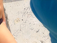 Candid Beach Bikini Butt Ass West Michigan Booty Quickie