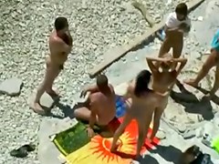 Nude Beach - Three Couples