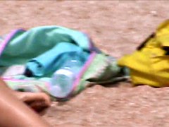 voyeur caught rubbing ass thighs spring break hottie
