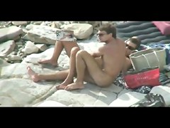 Nudist Blowjob on the beach