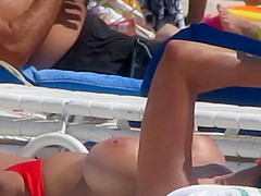 Fake Boobs on the beach