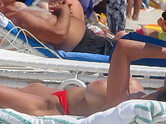 Fake Boobs on the beach