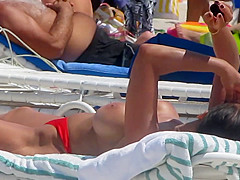 Fake Boobs on the beach