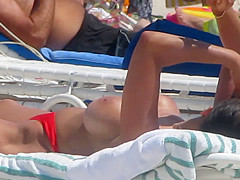 Fake Boobs on the beach