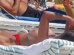 Fake Boobs on the beach