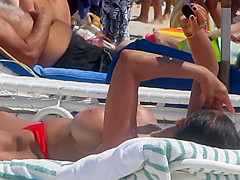 Fake Boobs on the beach