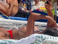 Fake Boobs on the beach