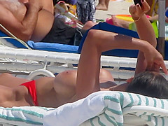 Fake Boobs on the beach