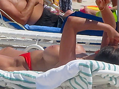 Fake Boobs on the beach