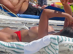 Fake Boobs on the beach