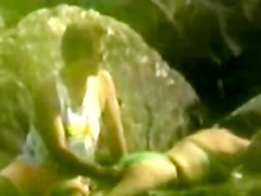 girl gets fingered from behind will she is sunning