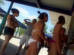 Cute Teen Beach Friends Candid