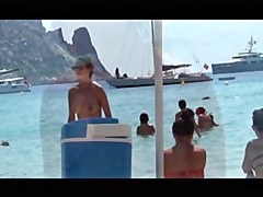 Btb 03 372m Incredible spanish brunette topless beach ibiza