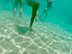 Italian teen thong gopro underwater