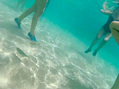 Italian teen thong gopro underwater