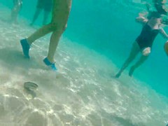 Italian teen thong gopro underwater