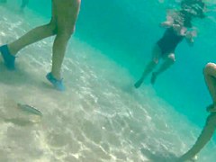 Italian teen thong gopro underwater