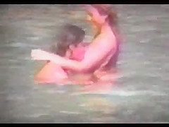 Naked couple at beach - voyeur video